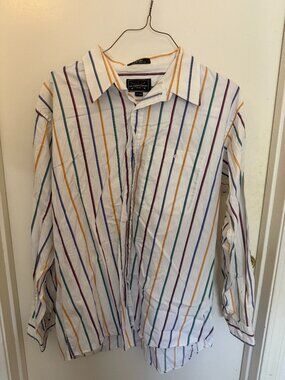 The Arrow Company Striped Dress Shirt M 17 1/2 34/35